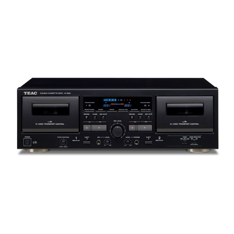 Deck Cassette doble con USB-B TEAC W-1200 (1)